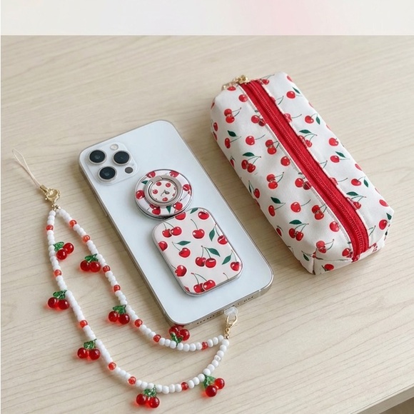 🍒Cherry 🍒Pattern Phone Accessories Set - Picture 1 of 5